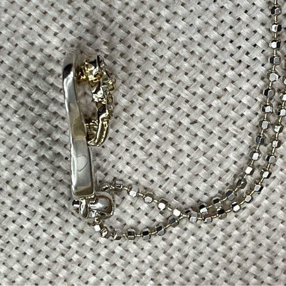 Vintage Sterling Silver Flip-Flop CZ Necklace | Italy 925 | 16” Chain - Picture 13 of 17
